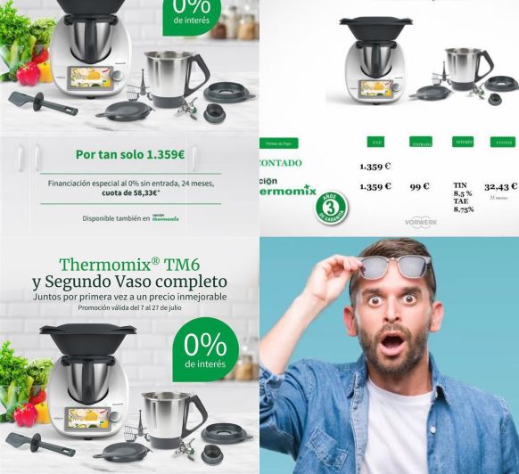 Thermomix® TM6 + 2 Vaso al 0 %