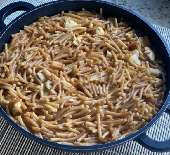 FIDEOS CON POLLO EXPRESS