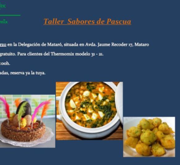 TALLER SABORES DE PASQUA