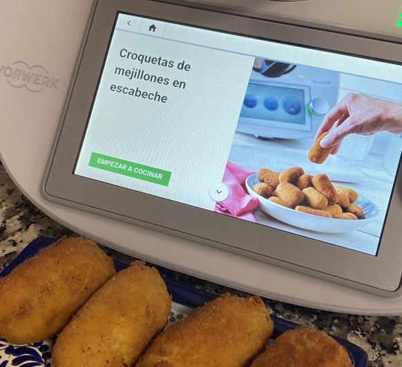 CROQUETAS DE MEJILLONES EN ESCABECHE